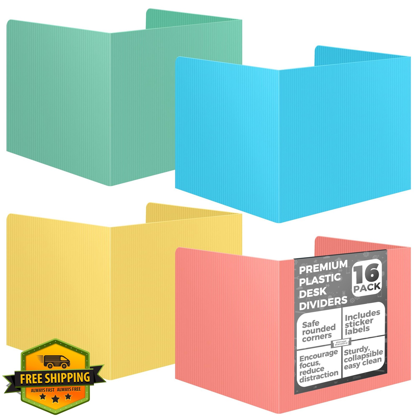 Storage Standard Desk Privacy Folders Pastel