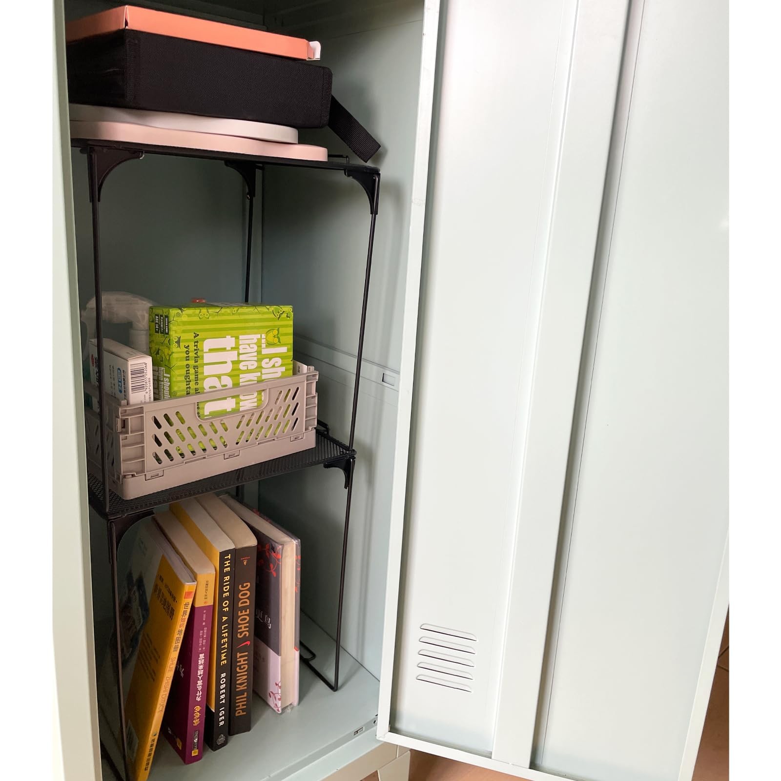 Locker Shelf for Locker, Stackable Locker Shelves for Locker Decoration, Tall…