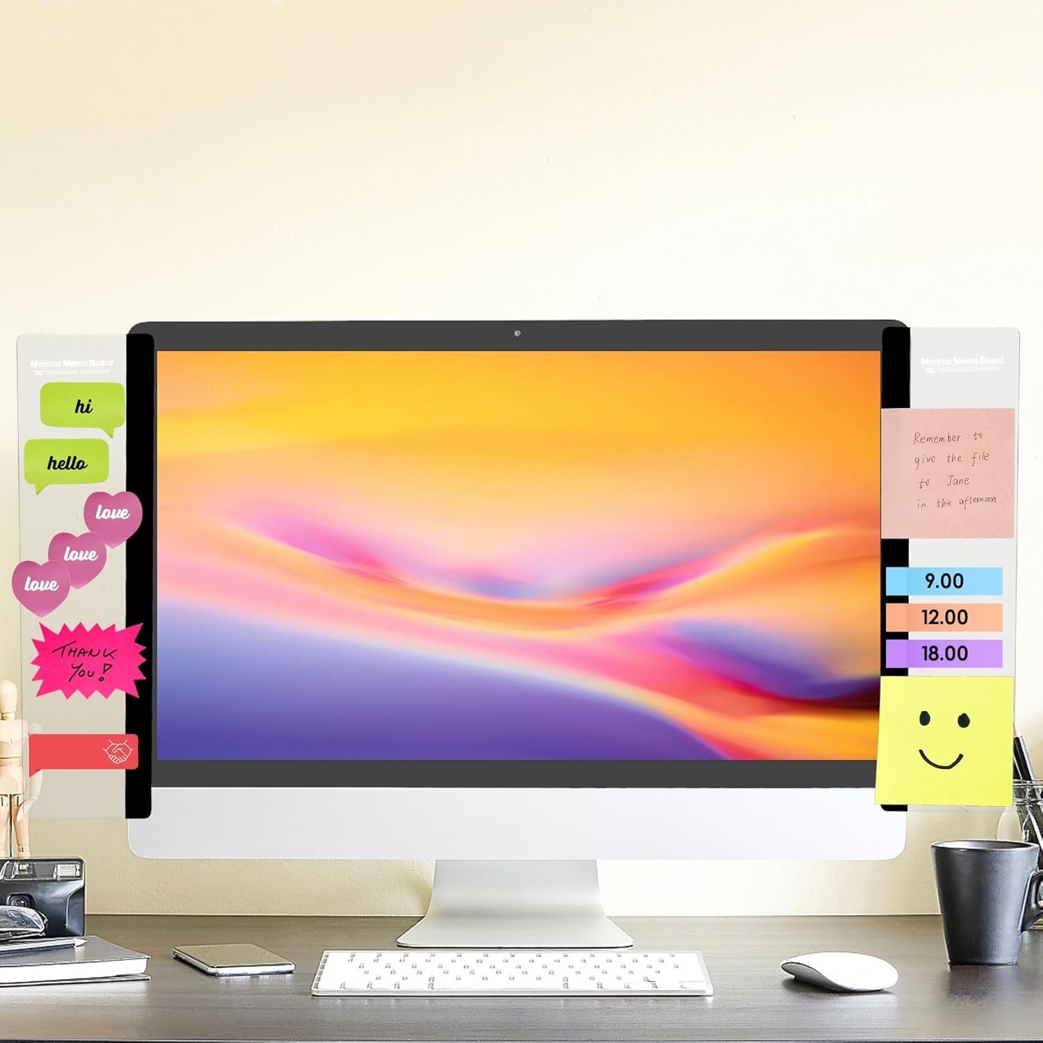 waterproof Acrylic Sticky Note Holders – Functional 8×4 Memo Boards for Office