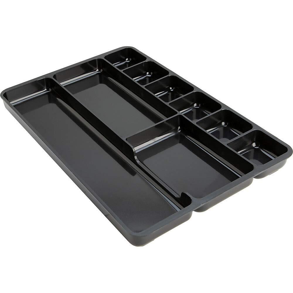 Sparco Drawer Organizer Tray, 9 Compartment, 1.3″ x 14″ x 9.4″, Black