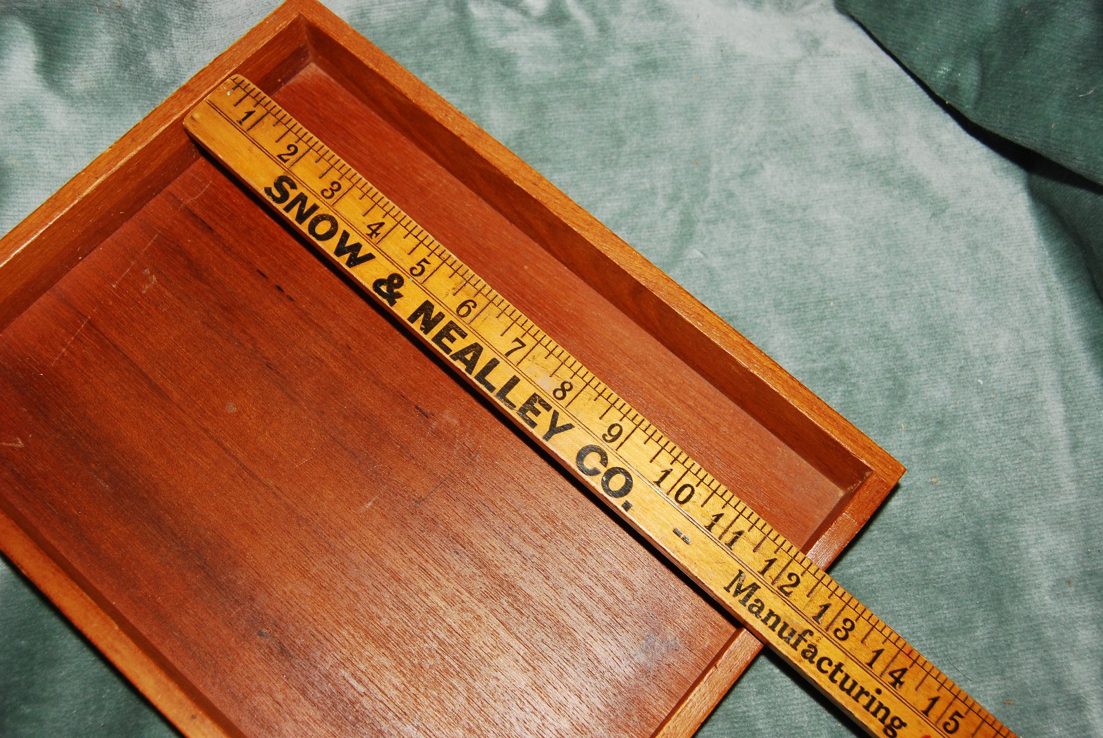 Mid Century Modern Teak Wood Office Desk 12″ Letter Tray Made in Denmark