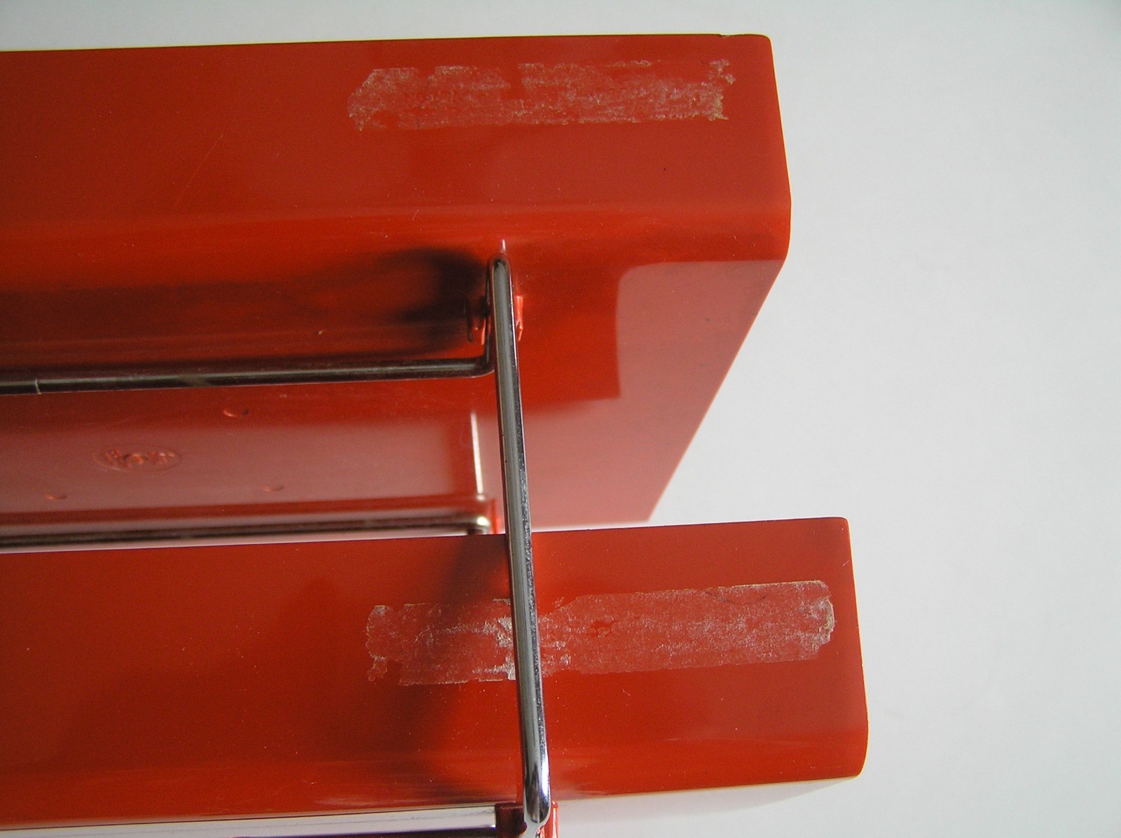 VINTAGE MID CENTURY DUK-IT Plastic Chrome 2-Tier In Out Desk Tray Organizer