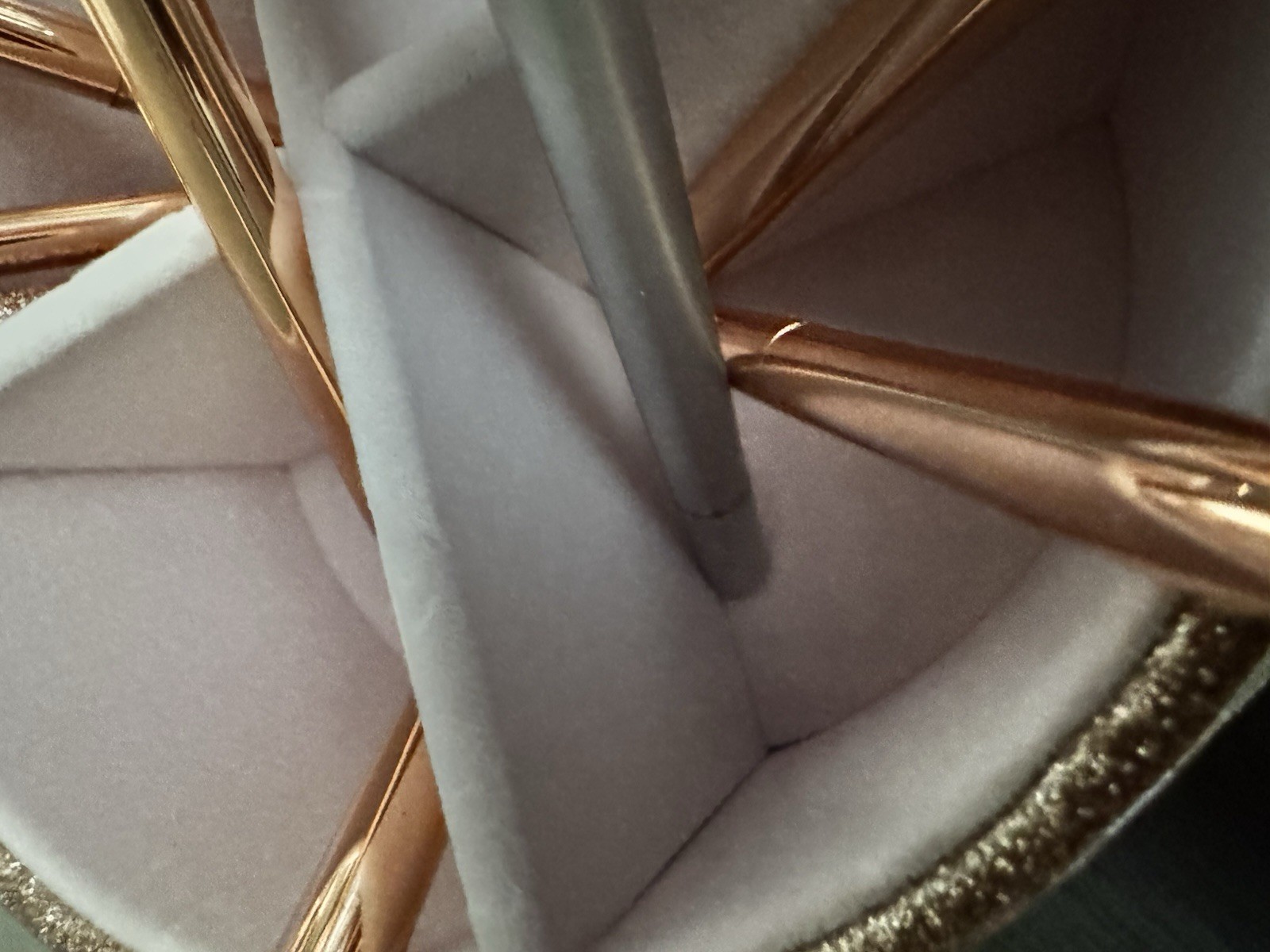 Pen And Storage Holders. Rose Gold