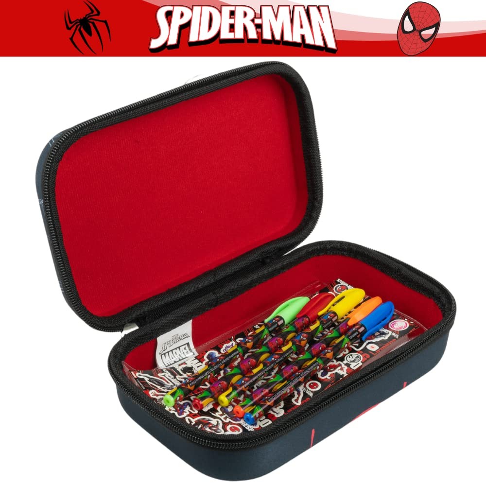 Marvel Avengers Spiderman Pencil Case Set with Stickers and Gel Pens for Kids…