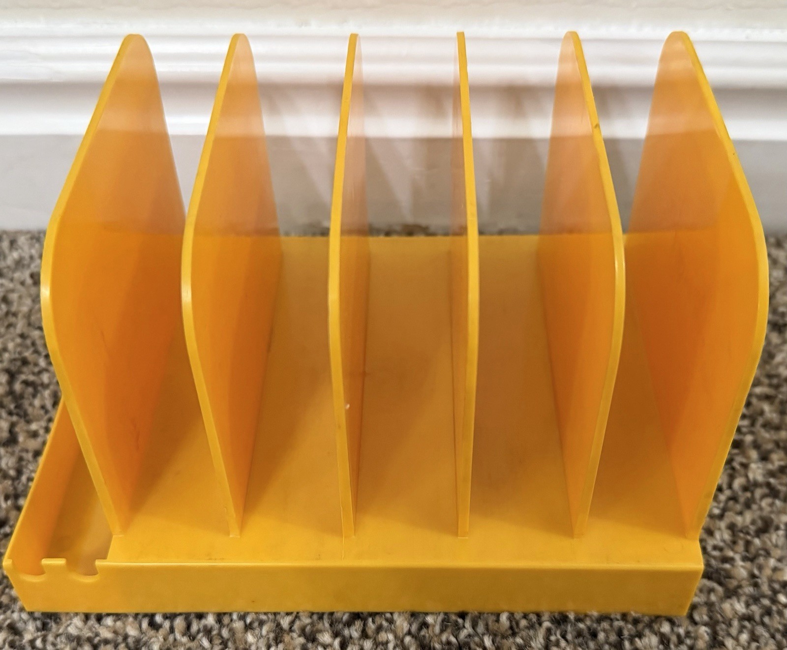 VTG Max Klein Desk Organizer MCM Letters Mail Pens Desk Accessories Yellow V-88