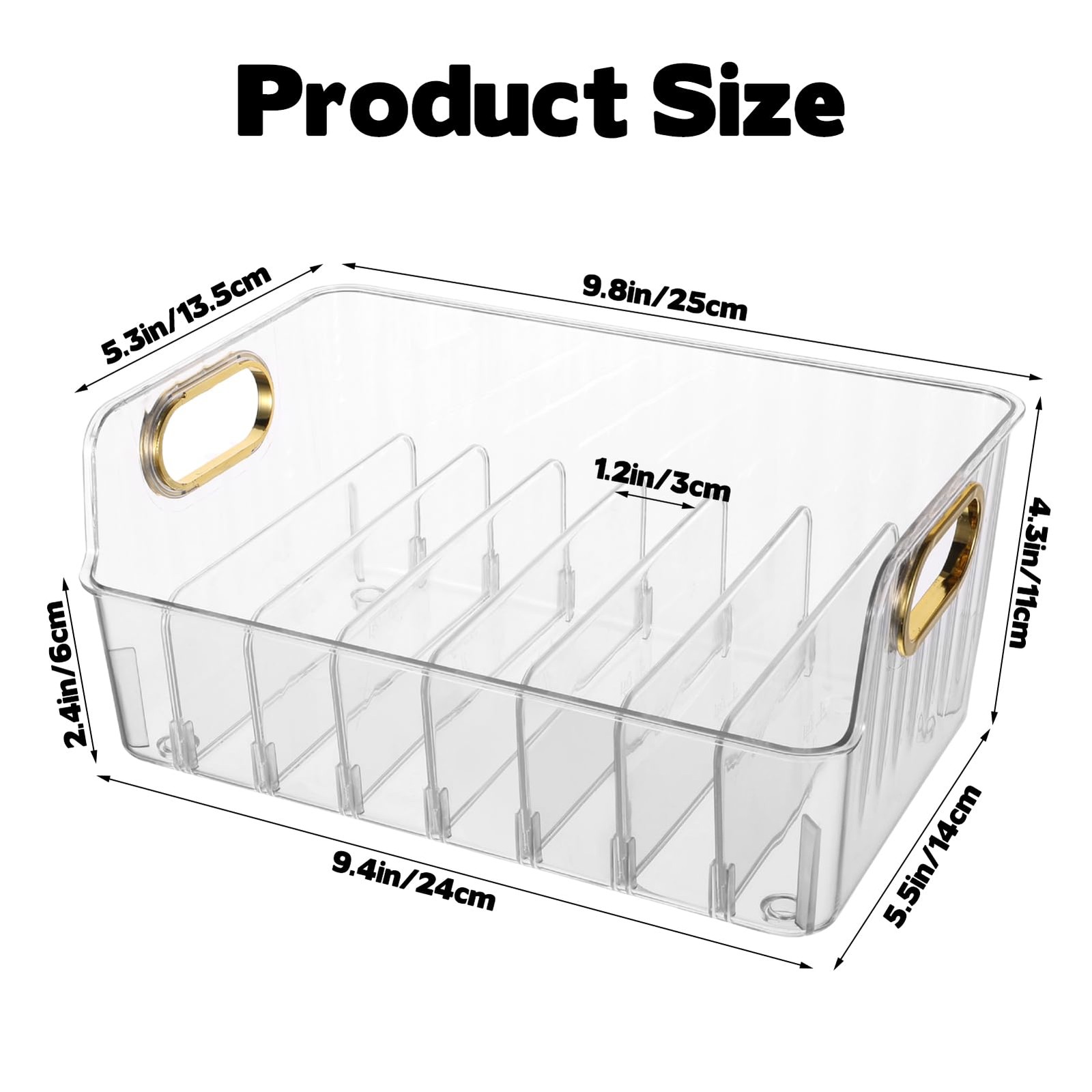 Wopgrty 2 Sets 5 Inch Sanding Discs Storage Bins – 8 Slots for Clear