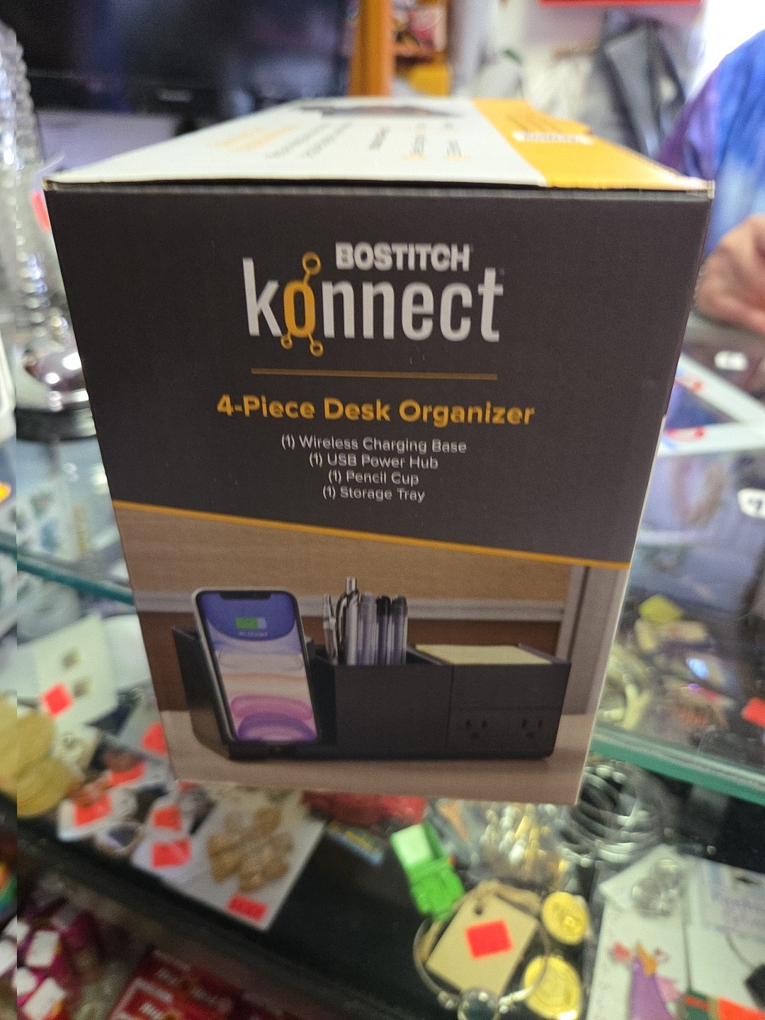 Bostitch Konnect 4-piece Wireless Charging Desk Organizer Kit NEW Sealed