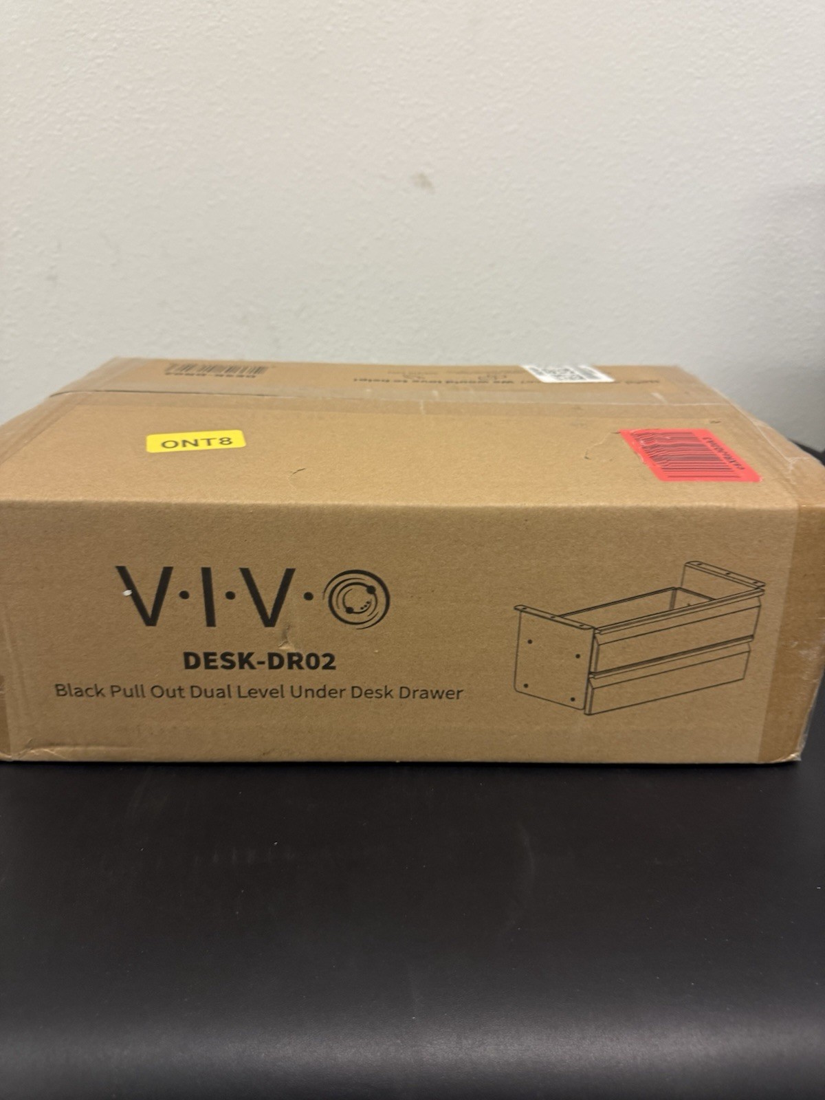 VIVO Black Metal Under Desk Drawer Desktop Organizer DESK-DR02 17.5″ x 9″ x 8″