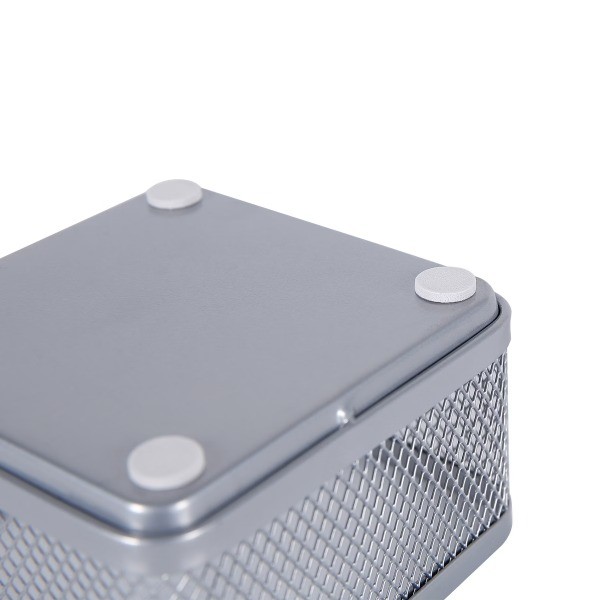 Mesh Desk Organizer Silver Steel Office Supplies, Desk Drawer Organizer