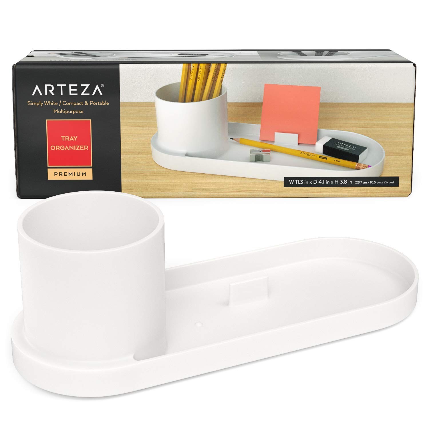Arteza Office Desk Organizer, 11.3 x 4.1 x x 3.8 inches, Multicolor