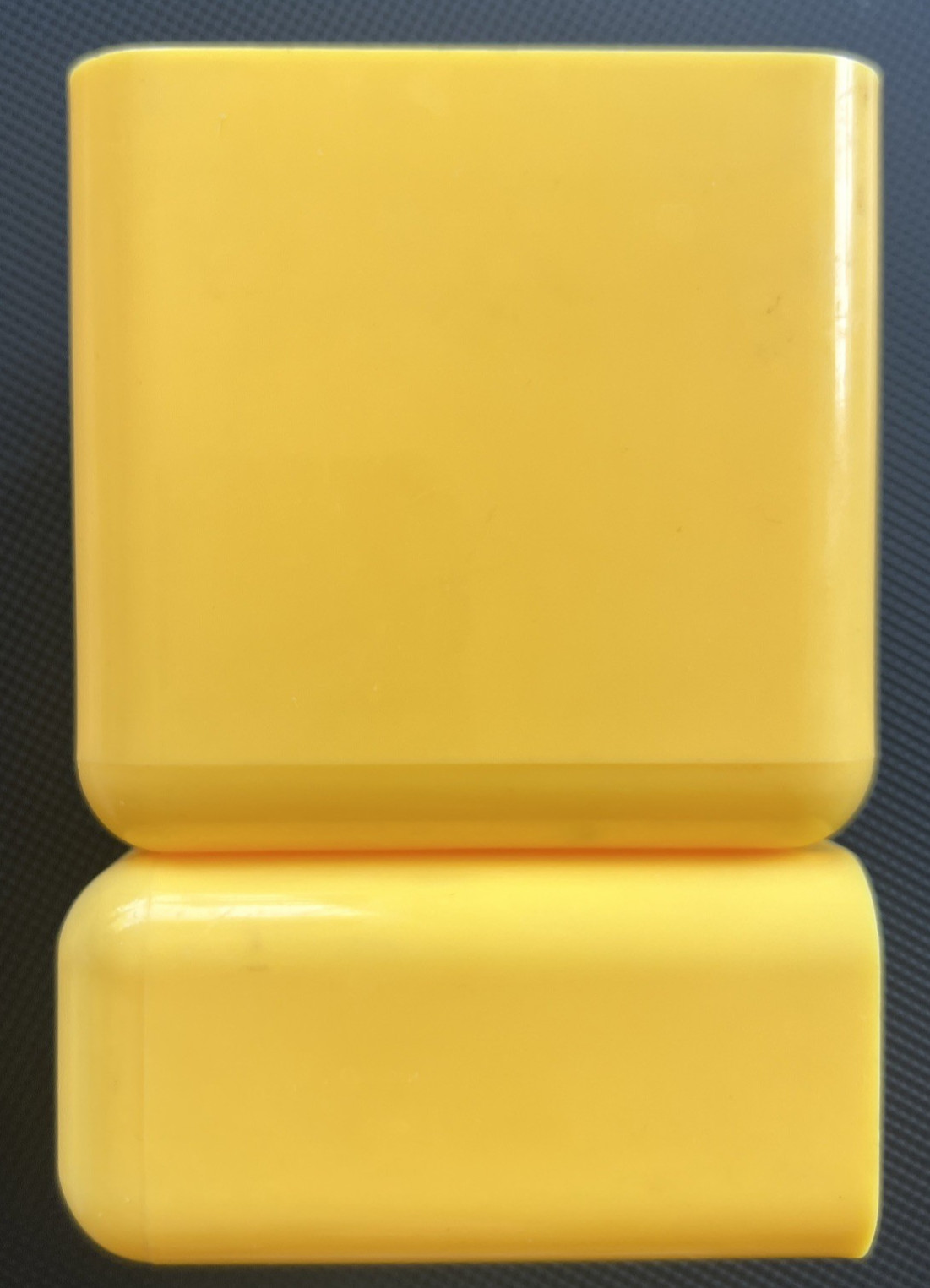VTG Yellow Desk Caddy ~ Office Organizer Pencil Holder ~ Mod 1970s Space Age