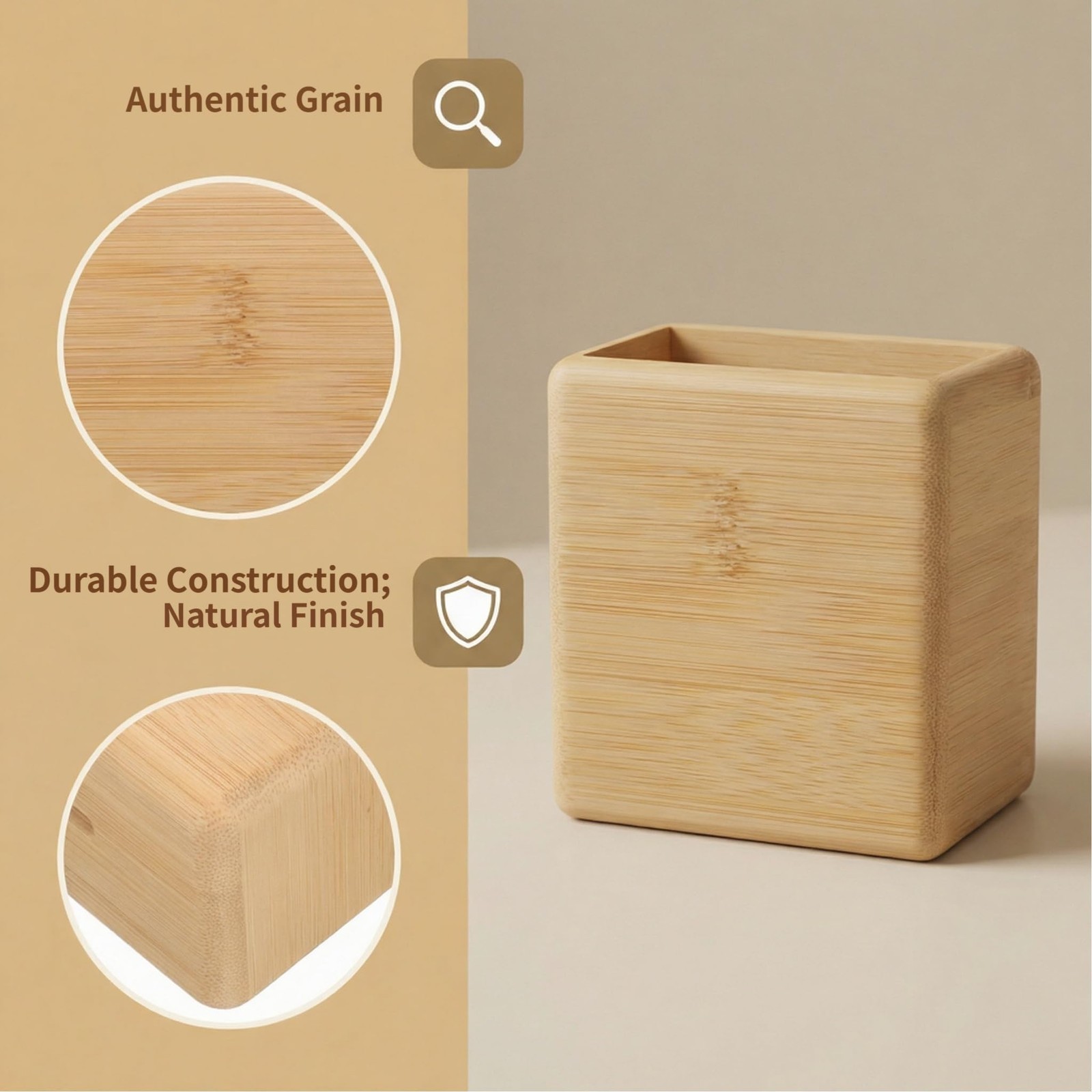 Remote Control Holder Wall Mount – Wood Remote Caddy Organizer for Bedside Co…