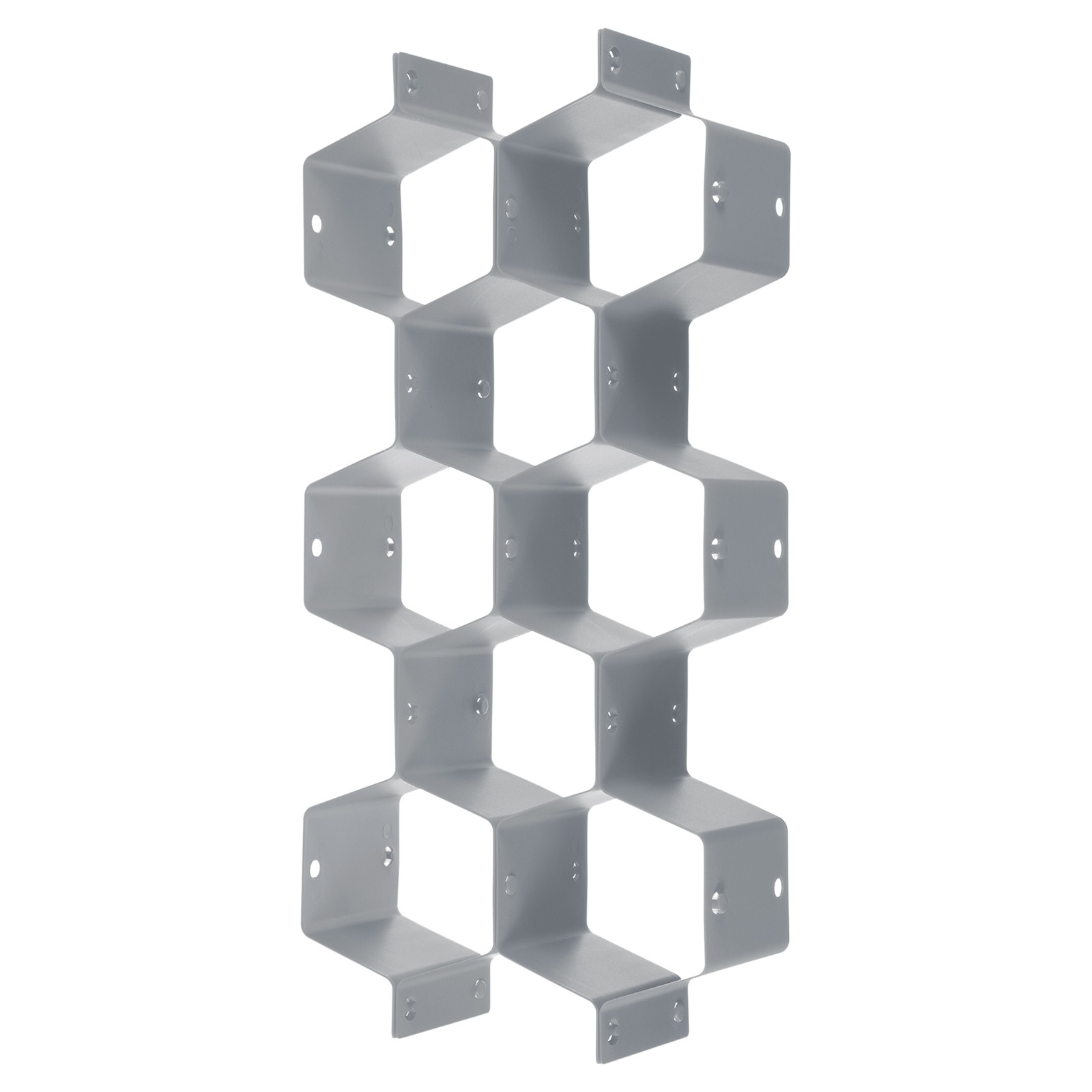 16Pcs Plastic Adjustable Separator Drawer Organizer Divider Grey