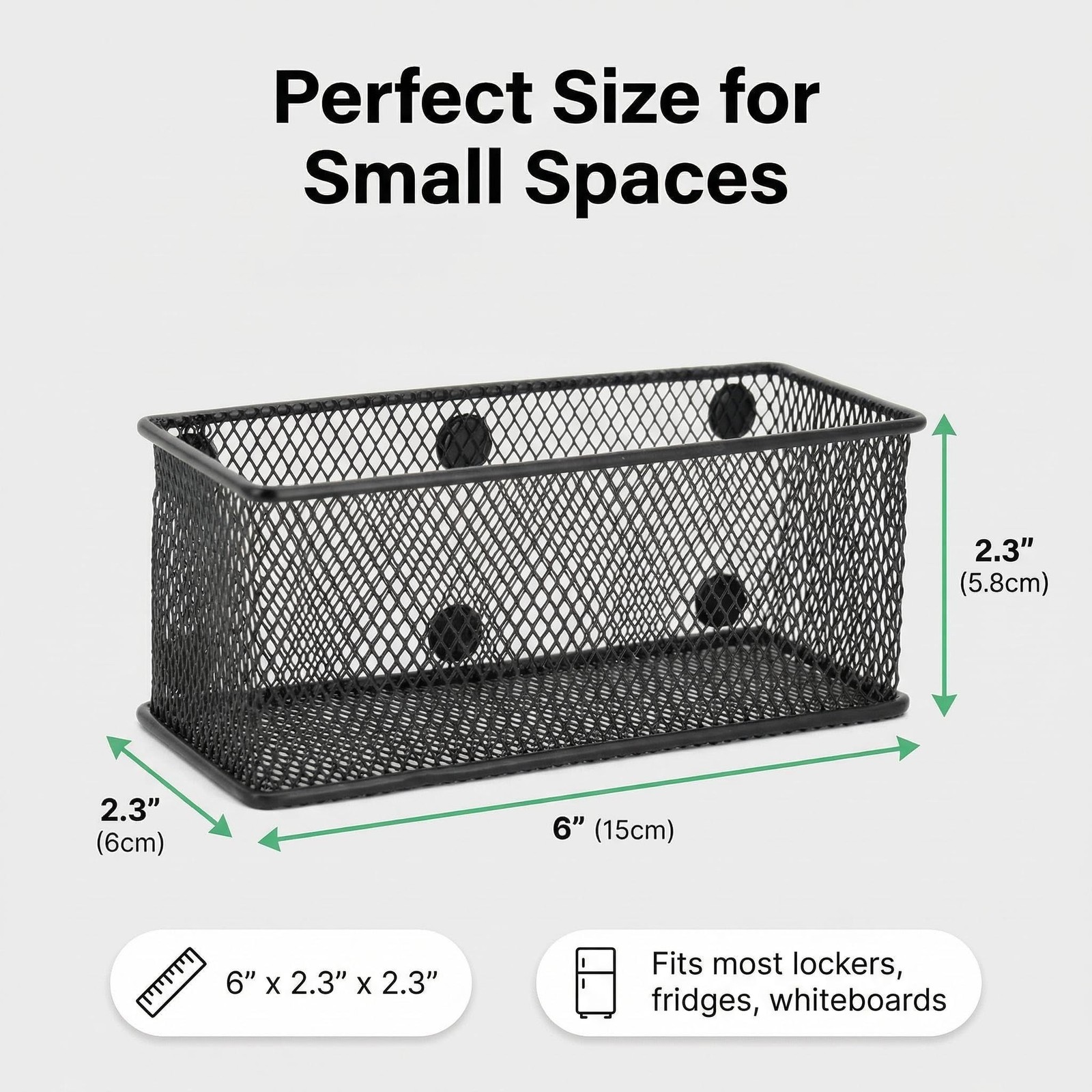 Magnetic Locker Organizer and Accessories, Wire Mesh Magnetic Storage Baskets…