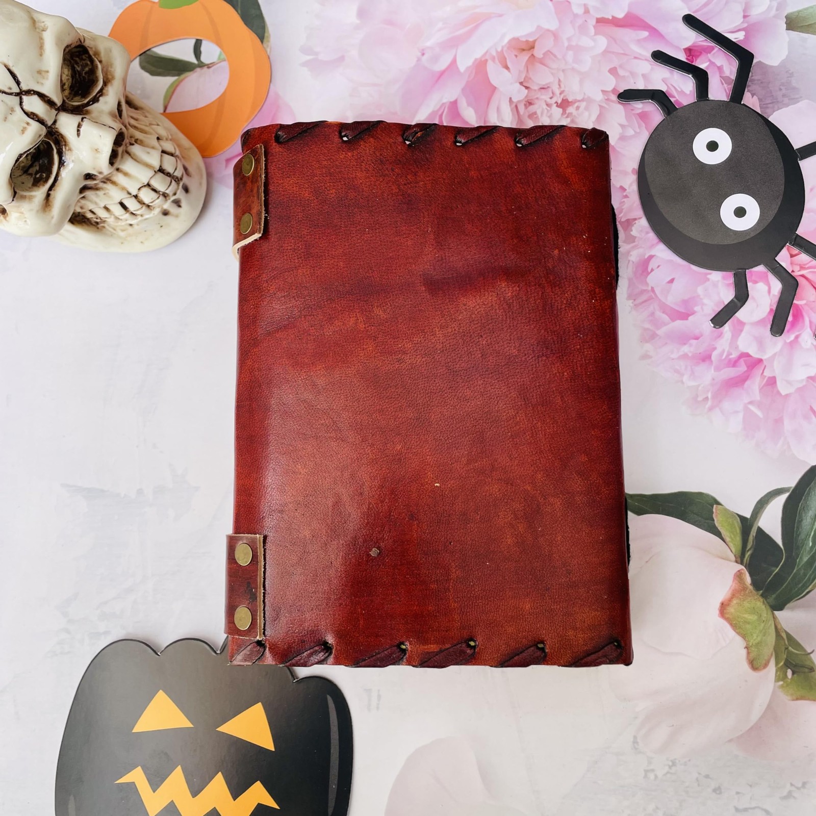 Hocus Pocus Book Of Spells, Grimoire Spell Books 7×5, Antique brown color