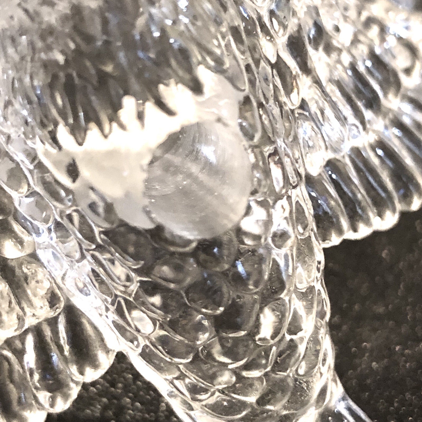 Acrylic Clear Eagle Outstretched Wings Pencil Pen Top Figurine
