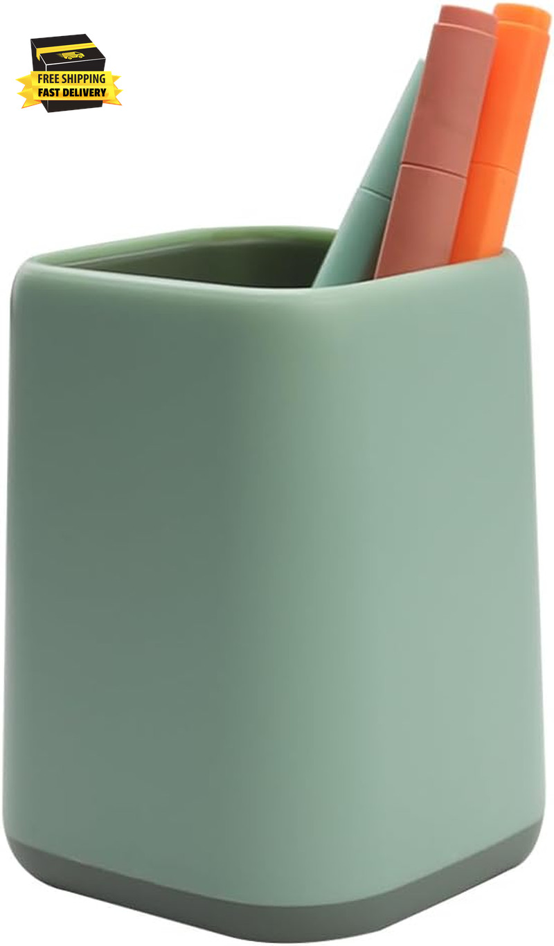 Pencil Holder, Pen Cup Makeup Brush Holder, Desktop Organizer Storage Case Scand