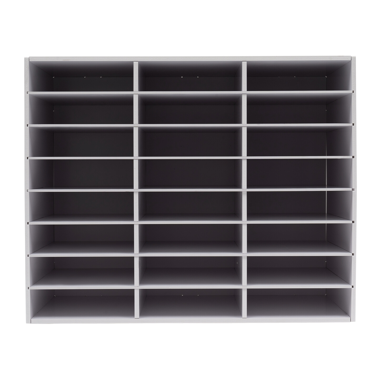 Classroom Mailbox – 24 Slots Literature Organizer, Construction Paper White