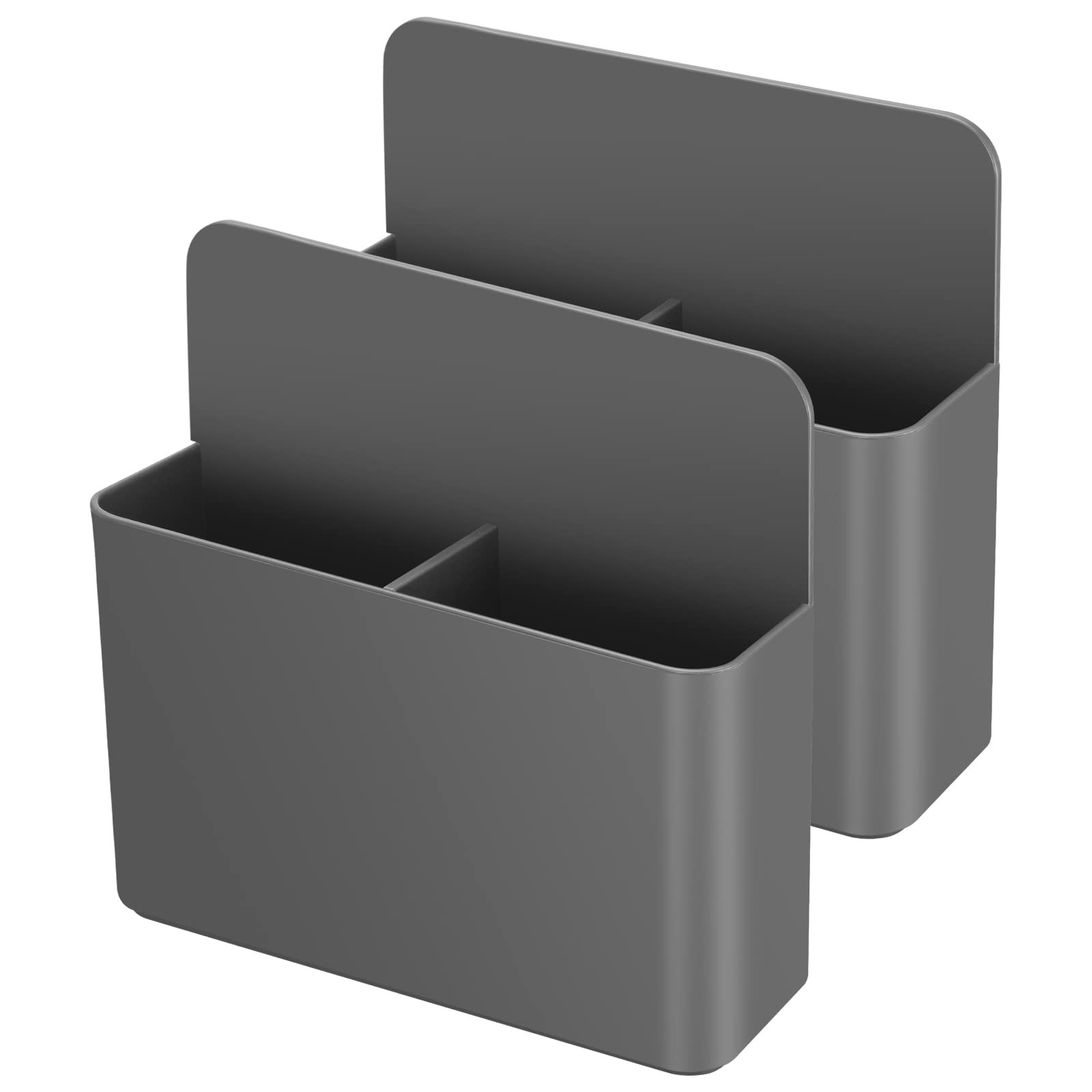 Set of 2 Grey Strong Magnetic Dry Erase Marker Holders – Pen Holders for Whit…