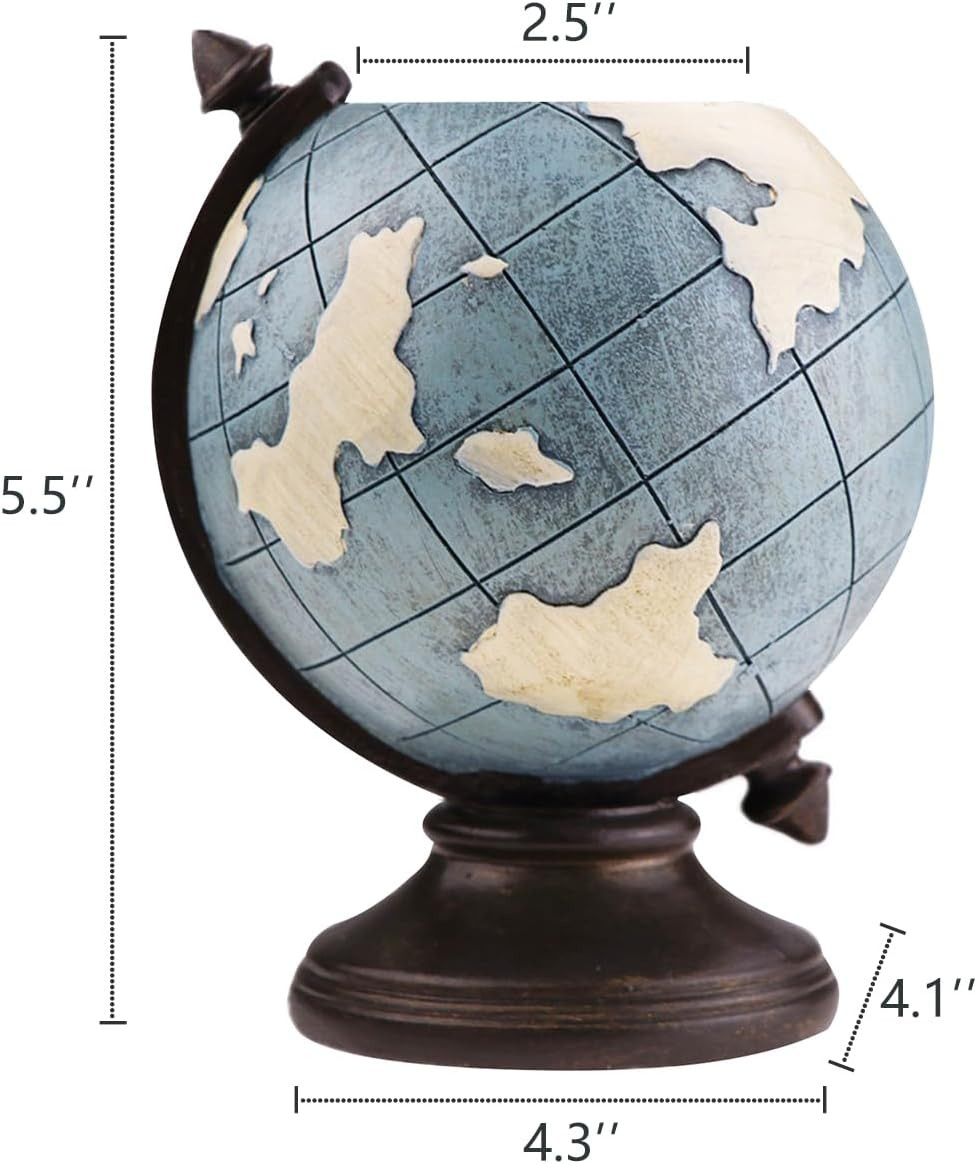 Globe Pen Pencil Holder for Desk Pen Organizer for Desk Desktop Organizer Pencil