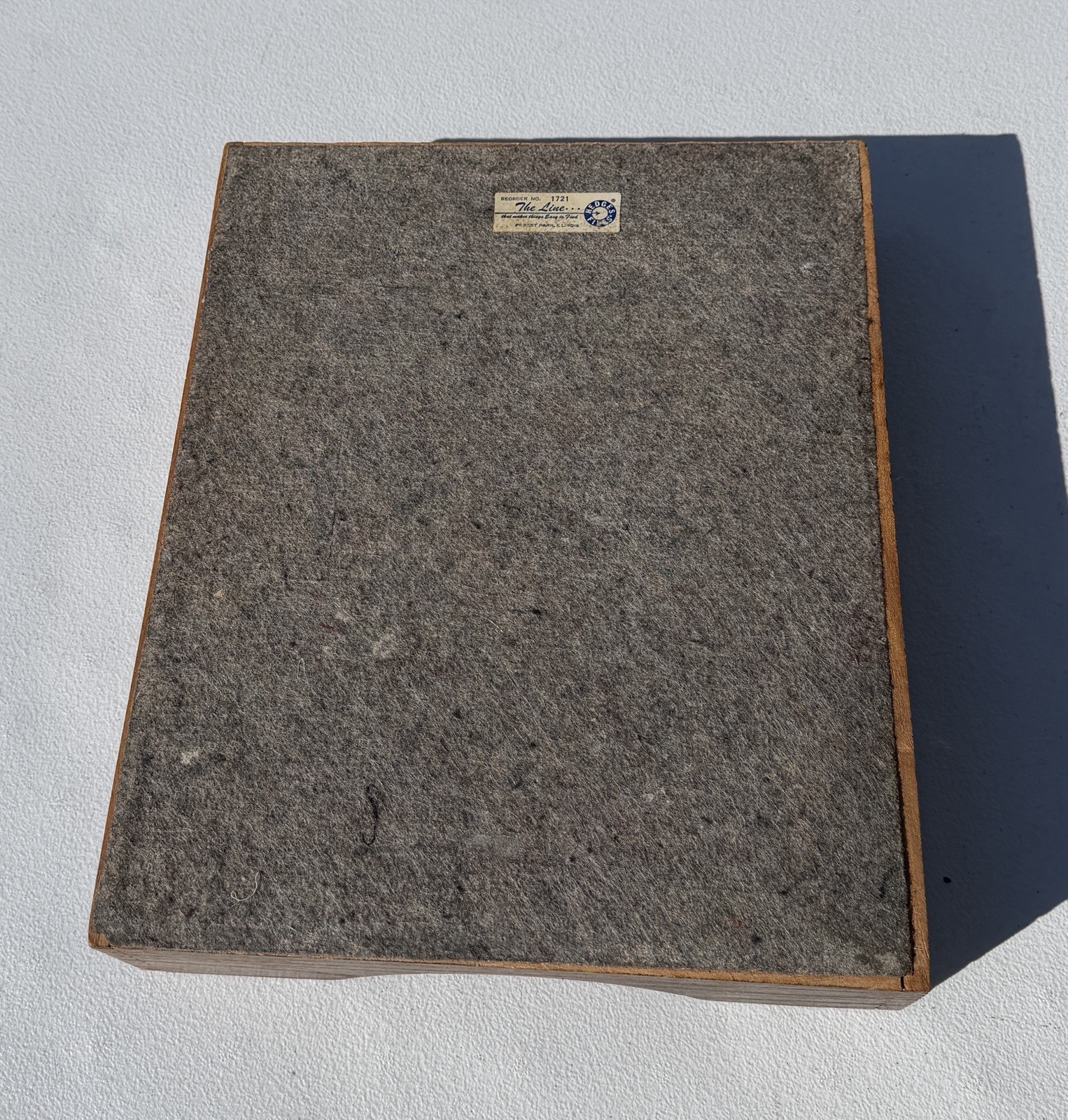 VINTAGE MCM WALNUT DOVETAILED WOODEN LETTER TRAYS SET OF 2 OFFICE PAPER FILES