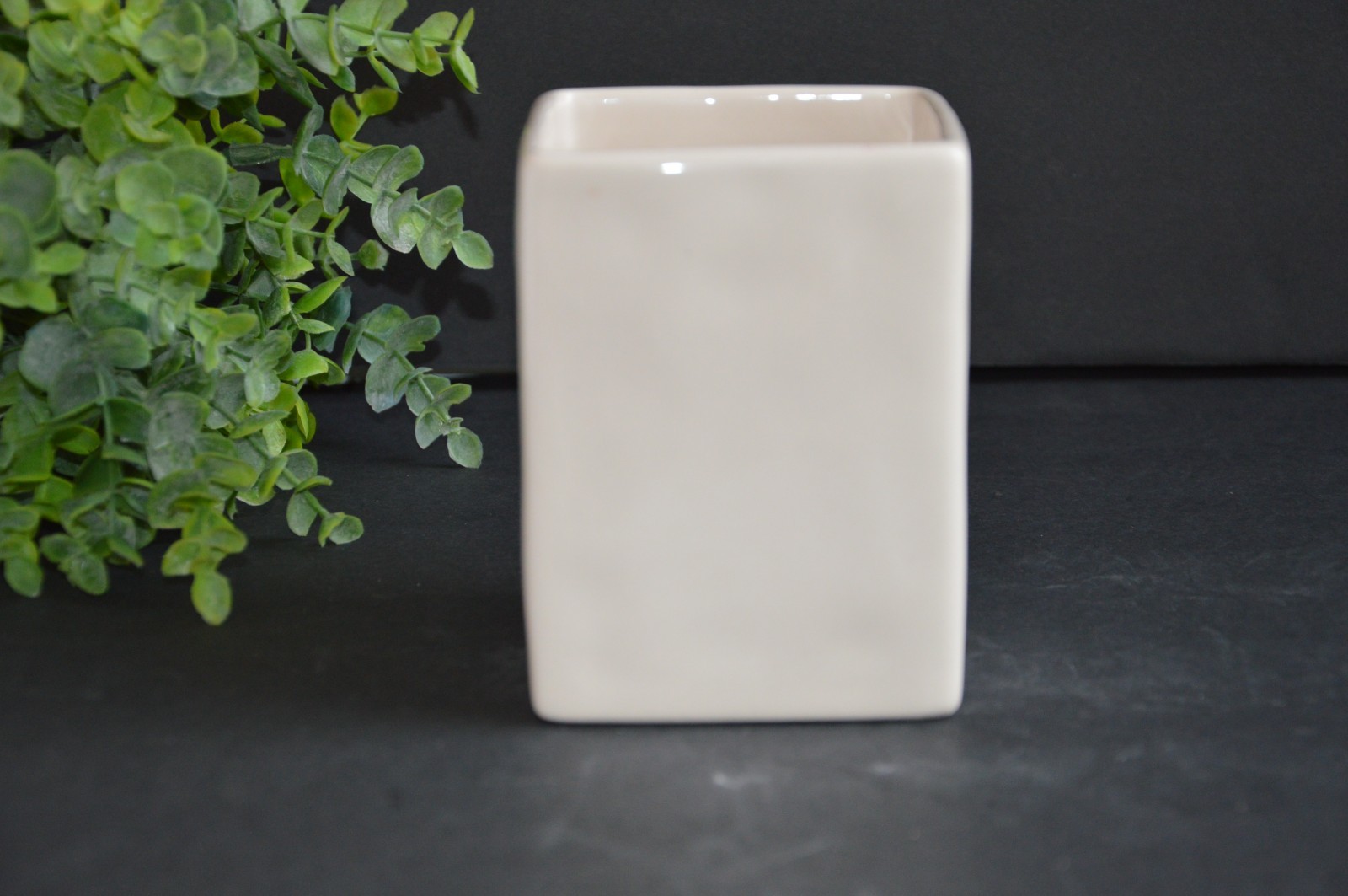 New Rae Dunn By Magenta Black & White WRITE Ceramic Pen and Pencil Holder
