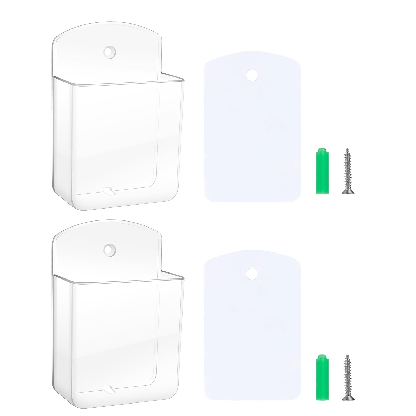 2 PCS Remote Control Holders Wall Mount, Self Adhesive TV Air Conditioner Rem…