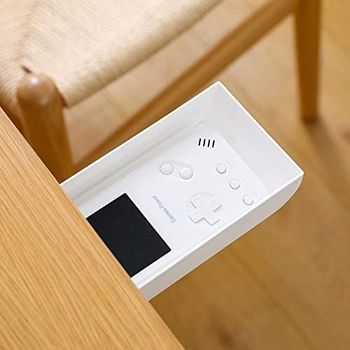 1 PCS Under Table Desk Hidden SelfAdhesive Pencil Tray Drawer Organizer Grey