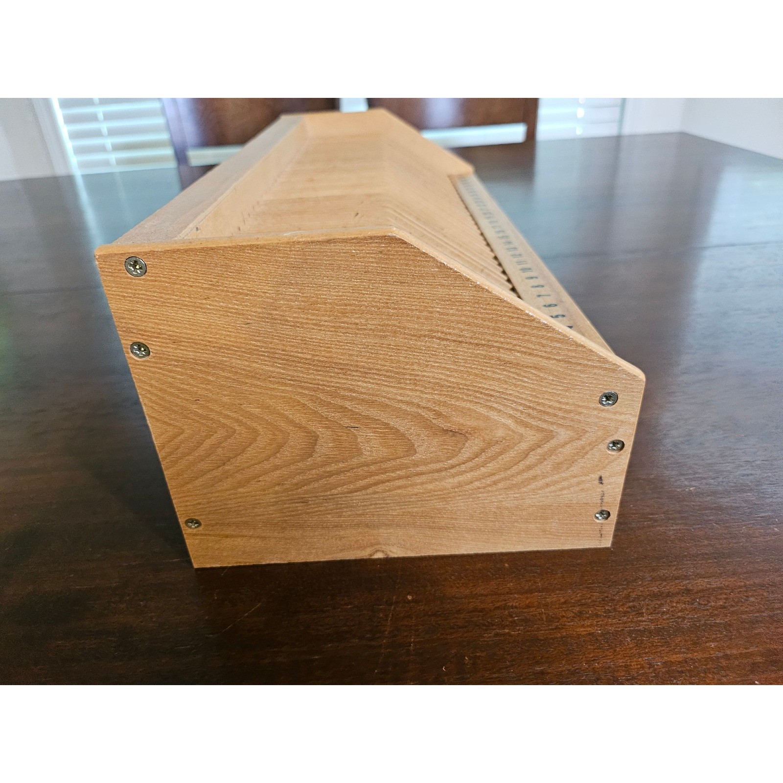 Bill Organizer Desktop OS Tan Wood 31 Slot Numbered Mail Sorter