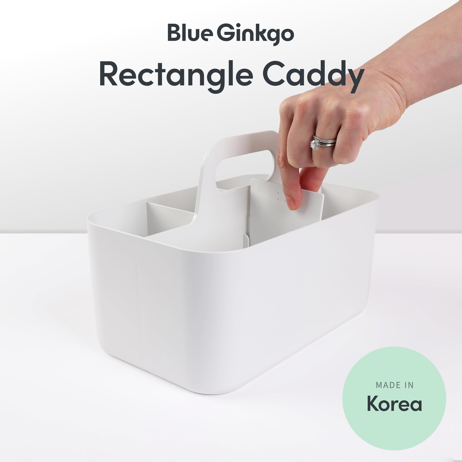 Stackable Organizer Caddy – Korean-Made Portable Tote for Bathroom, Office, C…