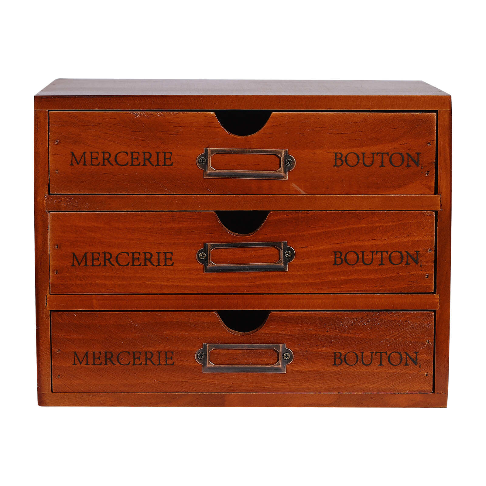 Wood Desktop Multi-layer Wooden Storage Box Drawer Home Office Desk Organizer