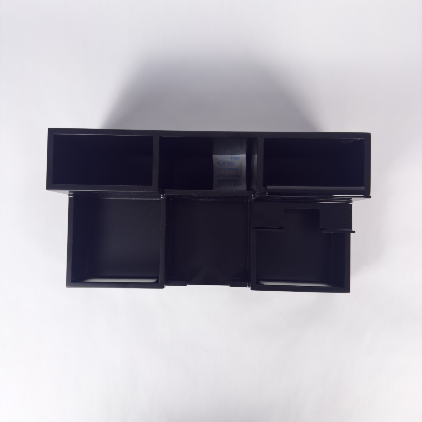 Victor Desk Organizer with Phone & Pen Holder Wood Storage Box for Office Black