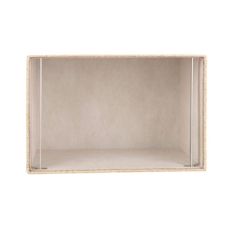 Woven File Box Taupe: Office Desk Organizer, Supplies, 11.5″H x14″D x9″W