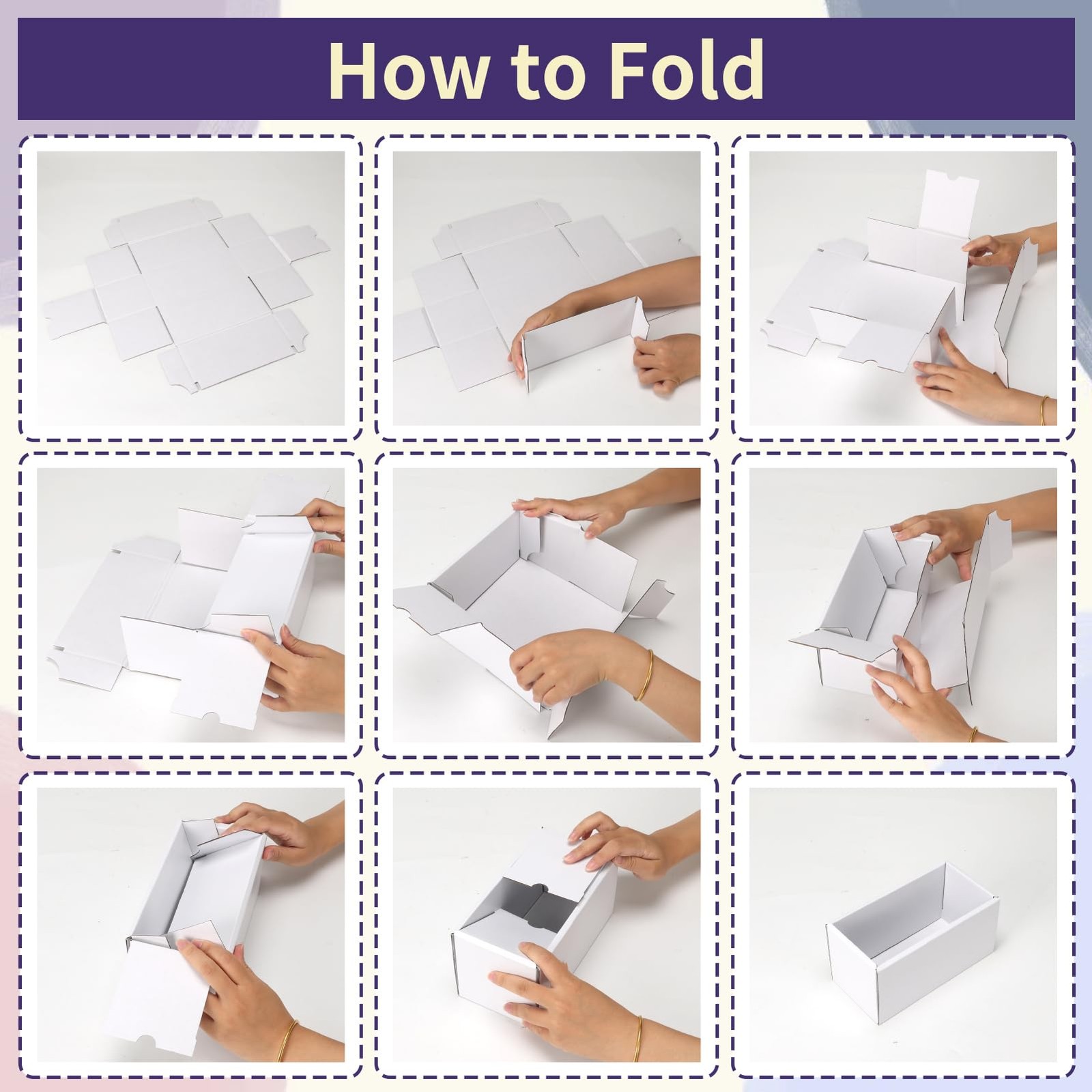 30 PCS Cardboard Drawer Organizers Set 4 Sizes Desk Storage Box Craft Makeup
