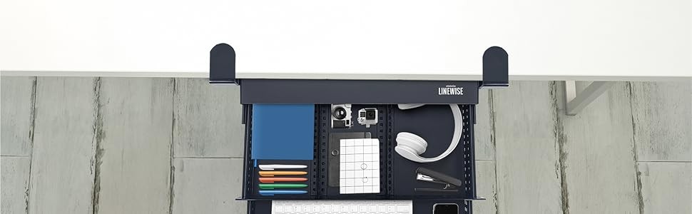 Under Desk Drawer – Clamp-On No-Drill Metal Organizer, Slide-Out Storage for