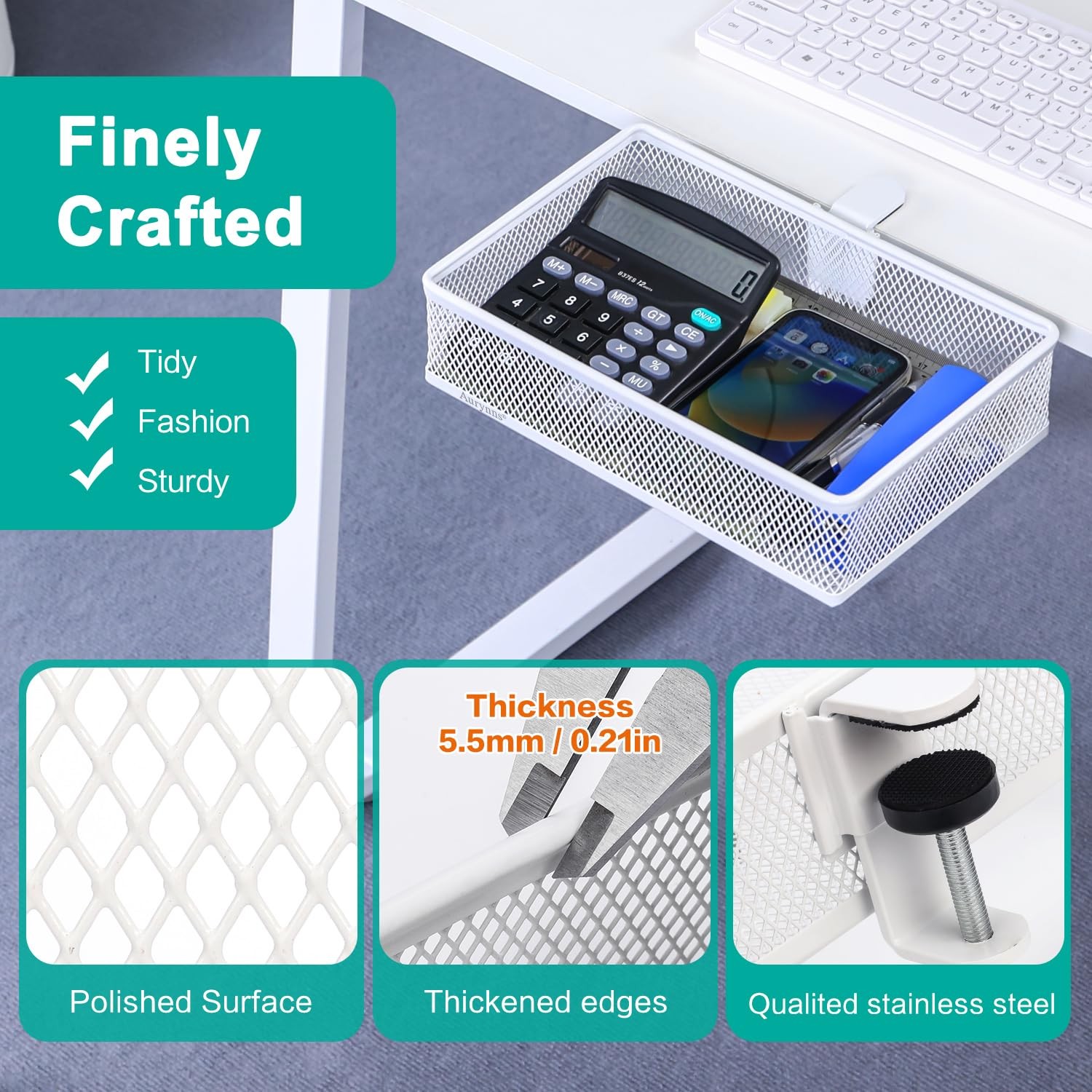 Clip-on Drawer organizers, desk organizer,can be clipped around the table to …