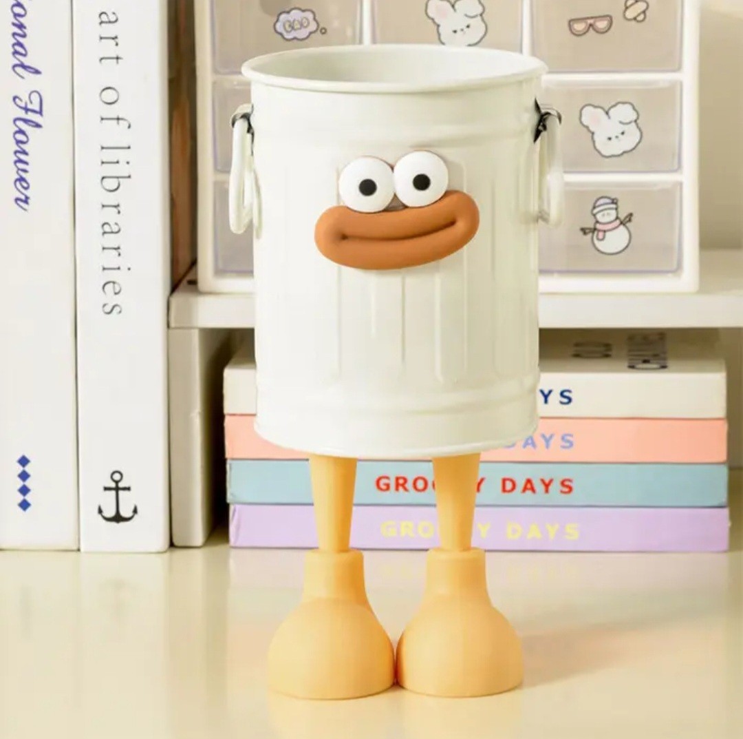 DIY Cartoon Pen Holder Desk Storage Bucket Office Organizer Next Day Shipping