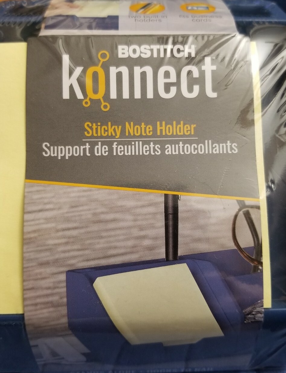 Bostitch Konnect Plastic Sticky Note & Card KT-CARD-BLUE