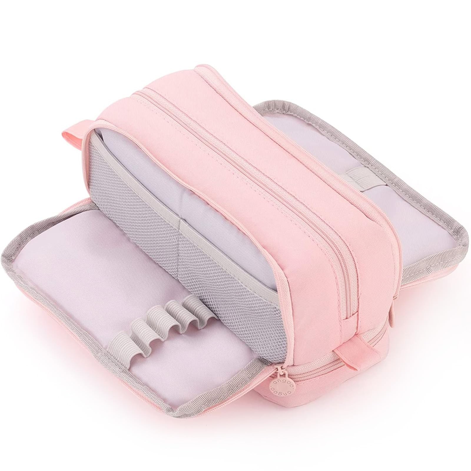 Large Capacity Pen Pencil Case with 4 Compartments, Multi-Slot Pencil Pouch B…