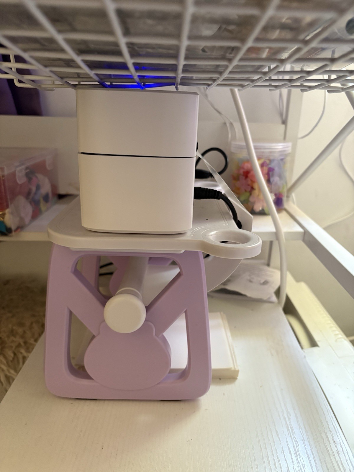4×6 Shipping Label Printer Stand In Pink Color Acrylic