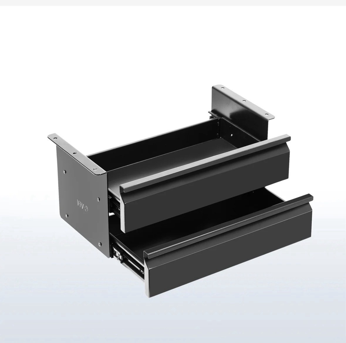 VIVO Black Metal Under Desk Drawer Desktop Organizer DESK-DR02 17.5″ x 9″ x 8″