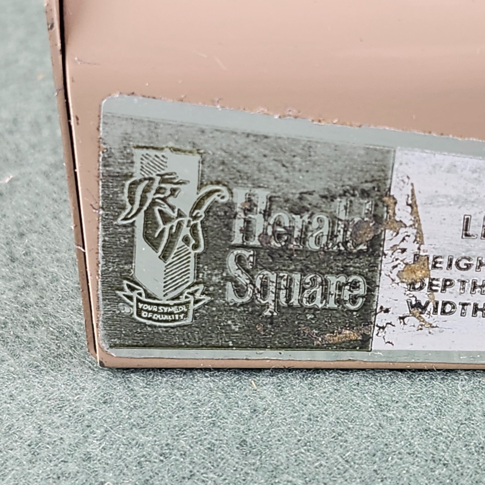 Vintage METAL Desktop File Tray 3 Tier Herald Square 9.5″ X 7.5″ X 12″ Woolworth