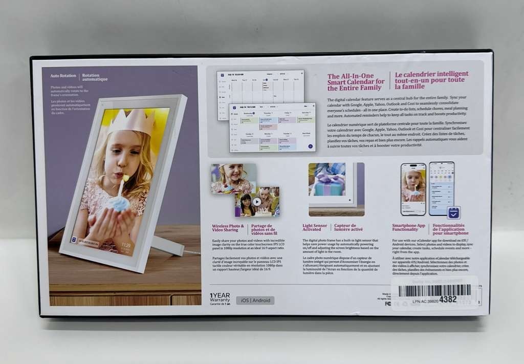 10.1 Inch Digital Calendar+Digital Picture Frame, 2026 Desk Calendar Smart WiFi