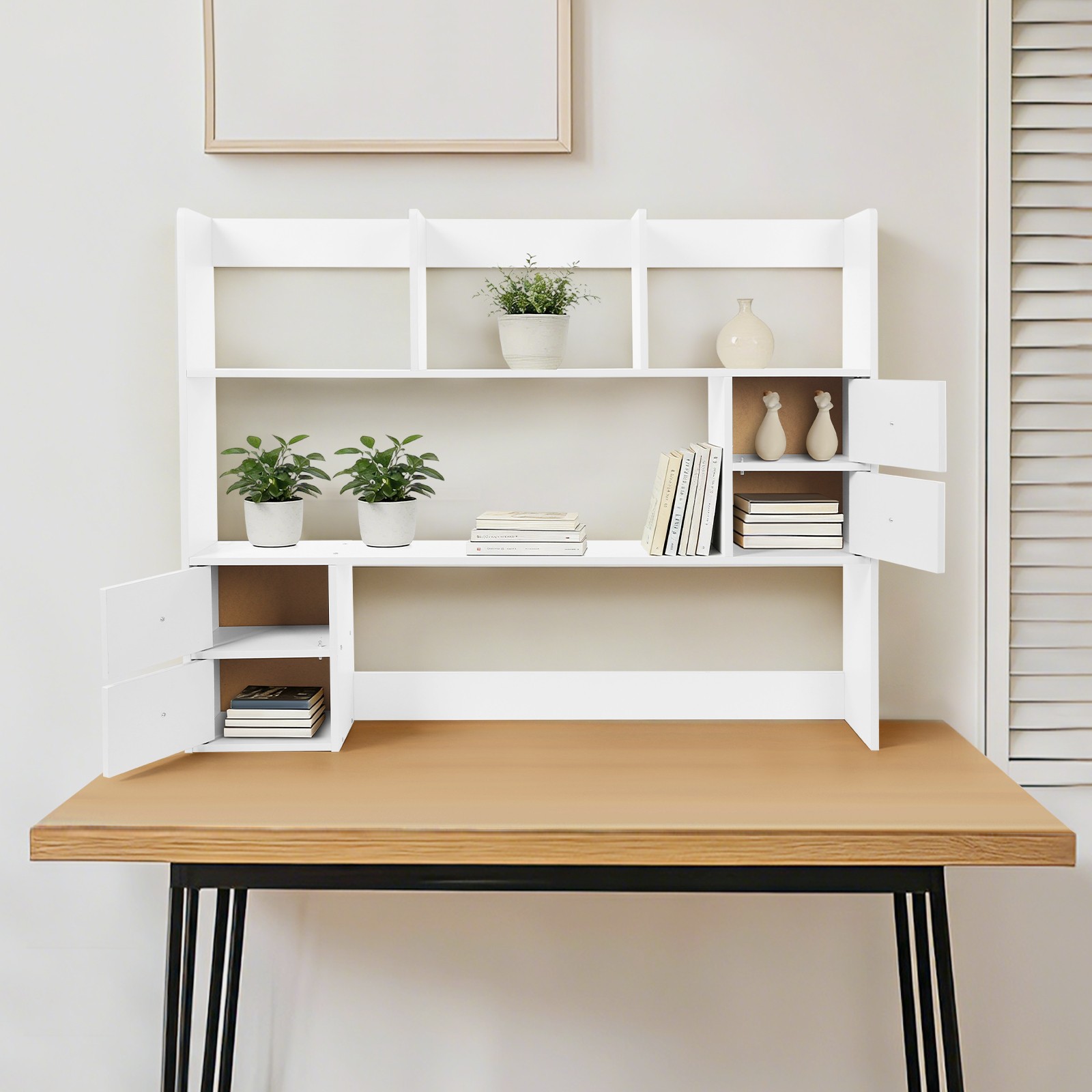 Desktop Organizer Office Storage Rack Desktop Shelf Rack