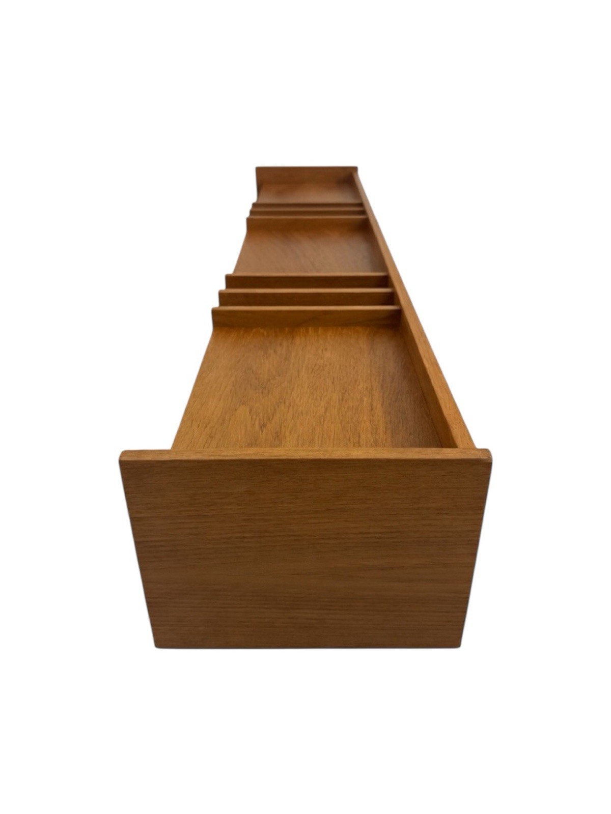 Mid-Century Modern Pedersen and Hansen Danish Teak Desk Top Organizer 48”