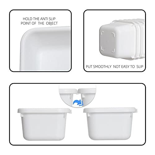 Backerysupply Interlocking Desk Drawer Organizer Separators for White