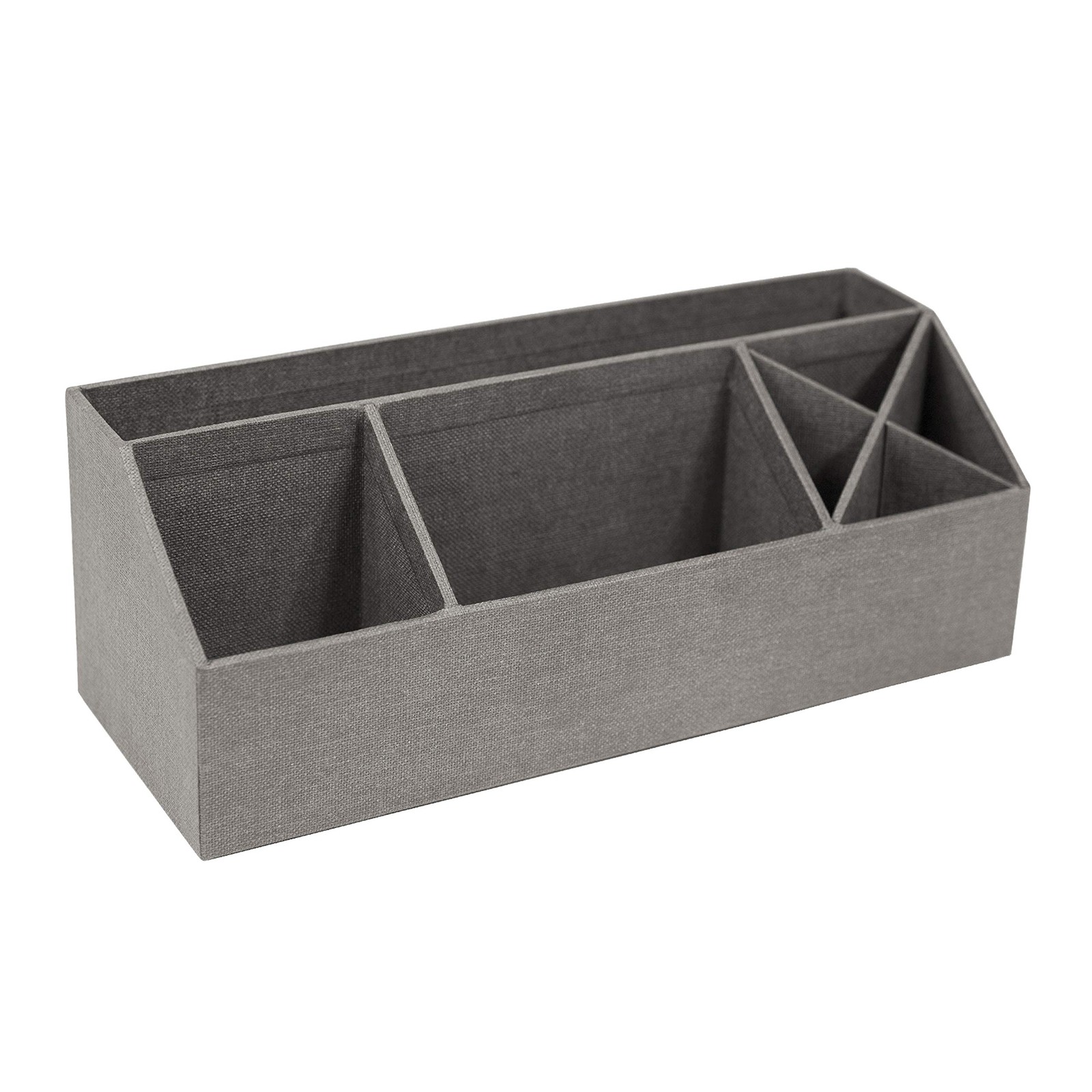 Bigso Elisa Desktop Organizer – Durable Office 4.9 x 13 x in, Canvas Gray
