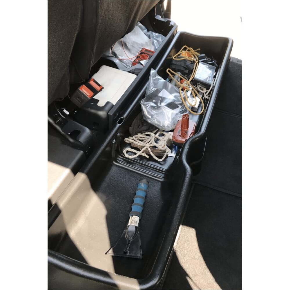 Ford F150 15-19 F250 F350 SuperDuty 17-19 Supercrew Underseat Storage Box Black