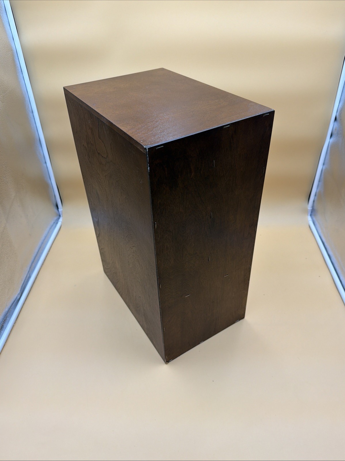 Vintage 19″ Tall Oak Wood Desktop Organizer w/Index Card Drawer/File Box/Cabinet