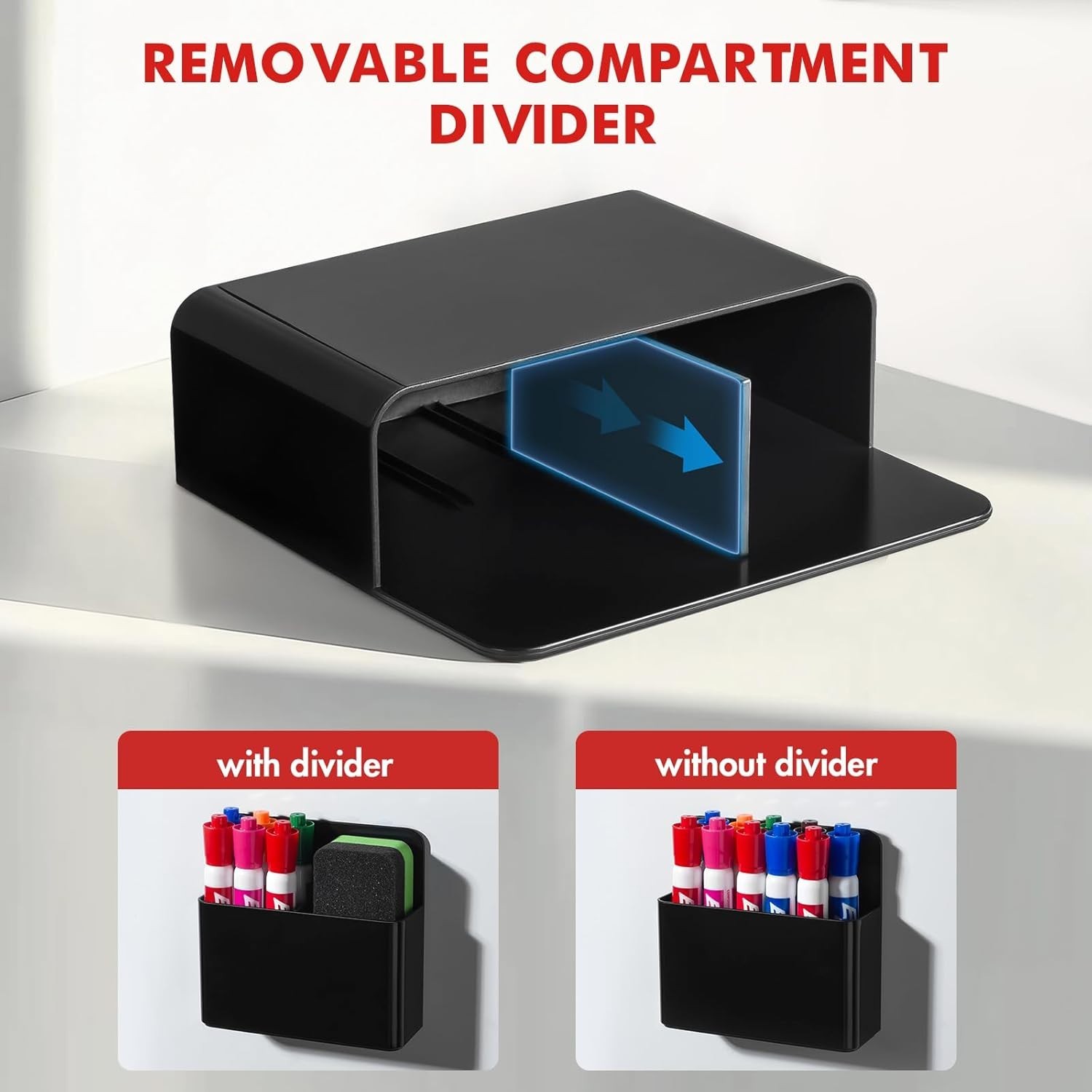Elegant Magnetic Pen Caddy for Fridge – Versatile Organizer for Home & Classroom